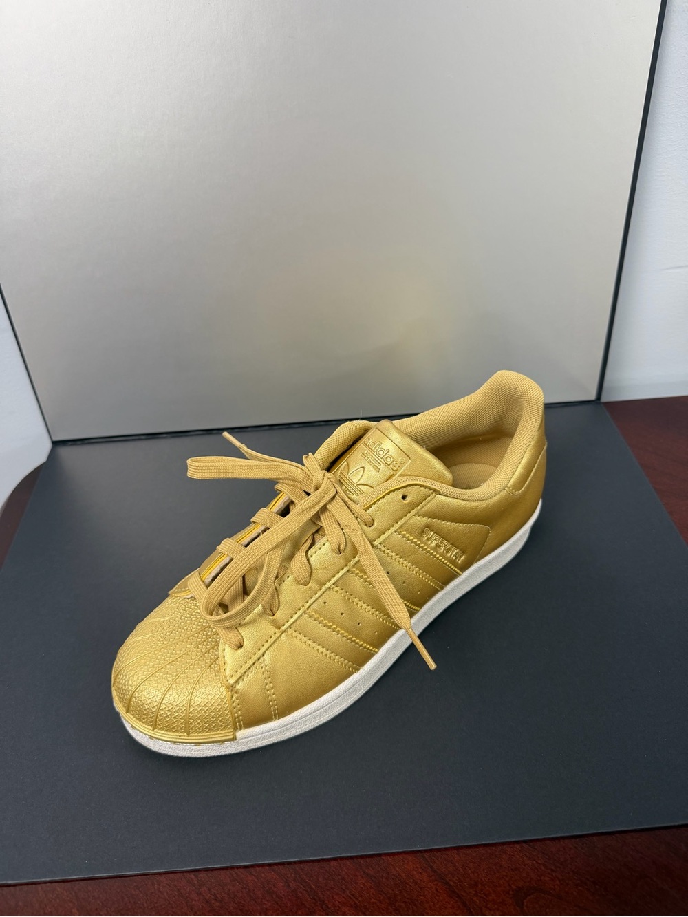 adidas Kids Gold Metallic Superstar Sneaker